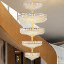 GobekUsa Crystal Living Room Chandelier: Modern Luxury High-Rise Villa Personality Creative Hotel Décor