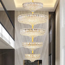 GobekUsa Crystal Living Room Chandelier: Modern Luxury High-Rise Villa Personality Creative Hotel Décor