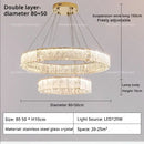 GobekUsa Crystal Living Room Chandelier Modern Simple Atmosphere Zhongshan Lamps