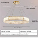 GobekUsa Crystal Living Room Chandelier Modern Simple Atmosphere Zhongshan Lamps