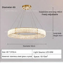 GobekUsa Crystal Living Room Chandelier Modern Simple Atmosphere Zhongshan Lamps