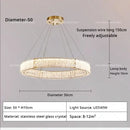 GobekUsa Crystal Living Room Chandelier Modern Simple Atmosphere Zhongshan Lamps