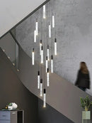 GobekUsa Crystal Living Room Hotel Chandelier | Luxury Pendant Lamp for Kitchen Staircase