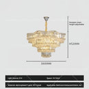 GobekUsa Crystal Livingroom Chandelier: Modern Luxury for Dining Room, Bedroom, and Hall