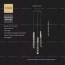 GobekUsa Crystal Loft Chandelier for Duplex Living Room & Stairwell, Long Hanging Lighting