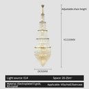 GobekUsa Crystal Loft Chandelier for Elegant Living Spaces