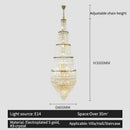 GobekUsa Crystal Loft Chandelier for Elegant Living Spaces