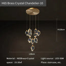 GobekUsa Crystal Loft Chandelier for Villa Duplex, Large Pendant Lighting for Stairwell