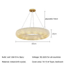 GobekUsa Crystal Loft Chandelier: Modern Luxury LED Pendant Light for Living Room Decor