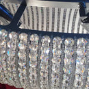 GobekUsa Crystal Loft Chandelier: Modern Luxury LED Pendant Light for Living Room Decor