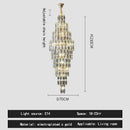 GobekUsa Crystal Loft Pendant Light: Sleek Spiral Staircase Chandelier