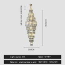 GobekUsa Crystal Loft Pendant Light: Sleek Spiral Staircase Chandelier