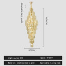 GobekUsa Crystal Loft Pendant Light: Sleek Spiral Staircase Chandelier