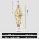 GobekUsa Crystal Loft Pendant Light: Sleek Spiral Staircase Chandelier