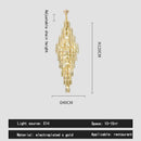 GobekUsa Crystal Loft Pendant Light: Sleek Spiral Staircase Chandelier