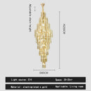 GobekUsa Crystal Loft Pendant Light: Sleek Spiral Staircase Chandelier