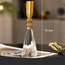 GobekUsa Crystal Lotus Candle Holder Desk Decor Romantic Candlestick Modern Home Accents