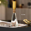 GobekUsa Crystal Lotus Candle Holder Desk Decor Romantic Candlestick Modern Home Accents