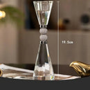 GobekUsa Crystal Lotus Candle Holder Desk Decor Romantic Candlestick Modern Home Accents