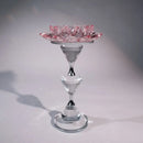 GobekUsa Crystal Lotus Candle Holder Home Decoration Crystal Flower Candlestick