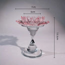 GobekUsa Crystal Lotus Candle Holder Home Decoration Crystal Flower Candlestick