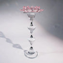 GobekUsa Crystal Lotus Candle Holder Home Decoration Crystal Flower Candlestick