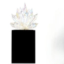 GobekUsa Crystal Lotus Tabletop Decoration with Black Base