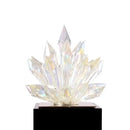 GobekUsa Crystal Lotus Tabletop Decoration with Black Base