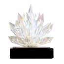 GobekUsa Crystal Lotus Tabletop Decoration with Black Base