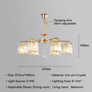 GobekUsa Crystal Lustre Chandelier: Modern Luxury Indoor Lighting Fixtures