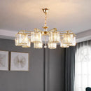 GobekUsa Crystal Lustre Chandelier: Modern Luxury Indoor Lighting Fixtures