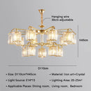 GobekUsa Crystal Lustre Chandelier: Modern Luxury Indoor Lighting Fixtures