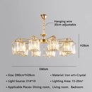 GobekUsa Crystal Lustre Chandelier: Modern Luxury Indoor Lighting Fixtures