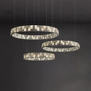 GobekUsa Crystal Lustre Circle Chandelier LED Lights - Modern Luxury Minimalism décor
