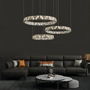 GobekUsa Crystal Lustre Circle Chandelier LED Lights - Modern Luxury Minimalism décor
