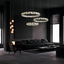 GobekUsa Crystal Lustre Circle Chandelier LED Lights - Modern Luxury Minimalism décor