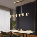 GobekUsa Crystal Lustre LED Chandelier for Home Decor - Luxury Round Ceiling Lamp