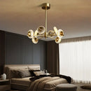 GobekUsa Crystal Lustre LED Chandelier for Home Decor - Luxury Round Ceiling Lamp