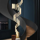GobekUsa Crystal Lustre Pendant Lights with Dimmable LED, Adjustable Cable - Gold Chrome Steel