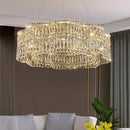 GobekUsa Crystal Luxe Chandelier for Modern Living Room, High-End Restaurant Light