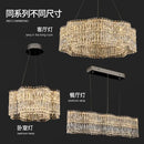 GobekUsa Crystal Luxe Chandelier for Modern Living Room, High-End Restaurant Light