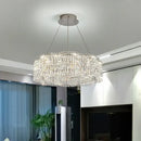 GobekUsa Crystal Luxe Chandelier for Modern Living Room, High-End Restaurant Light