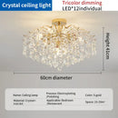 GobekUsa Crystal Luxe LED Ceiling Chandelier for Elegant Living Room Ambiance
