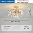 GobekUsa Crystal Luxe LED Ceiling Chandelier for Elegant Living Room Ambiance