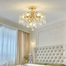 GobekUsa Crystal Luxe LED Ceiling Chandelier for Elegant Living Room Ambiance