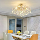 GobekUsa Crystal Luxe LED Ceiling Chandelier for Elegant Living Room Ambiance