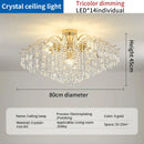 GobekUsa Crystal Luxe LED Ceiling Chandelier for Elegant Living Room Ambiance