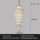 GobekUsa Crystal Luxe Living Room Chandelier - Modern & Elegant Hall Staircase Lighting