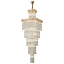 GobekUsa Crystal Luxe Living Room Chandelier - Modern & Elegant Hall Staircase Lighting