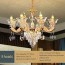 GobekUsa Crystal Luxe Pendant Lamp: Elegant European Style for Living Room and Restaurant